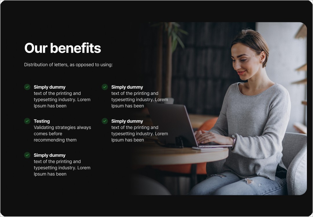 benefits section