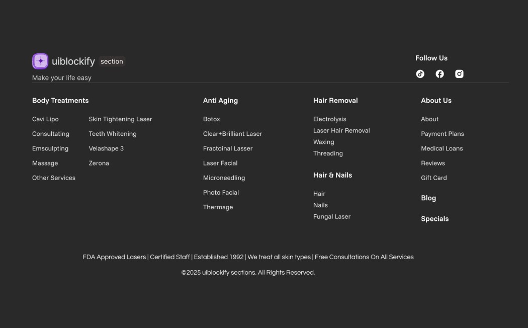 Big Saas Footer