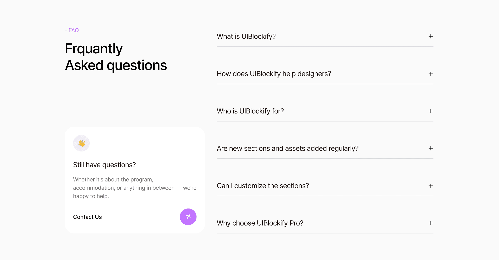 FAQ Section