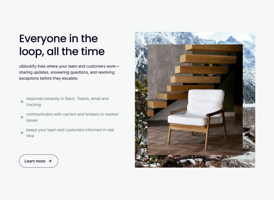 Features White section