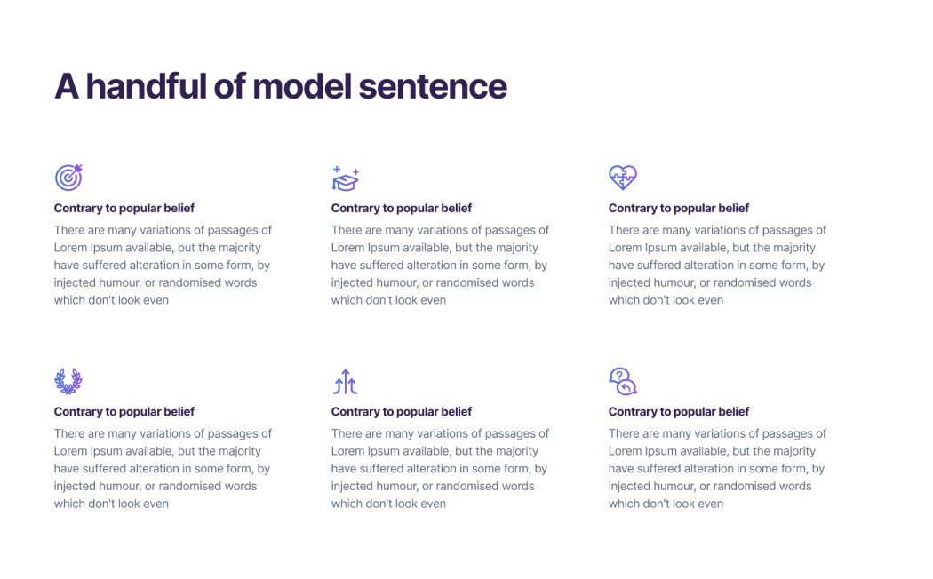 Features with icon Figma Section