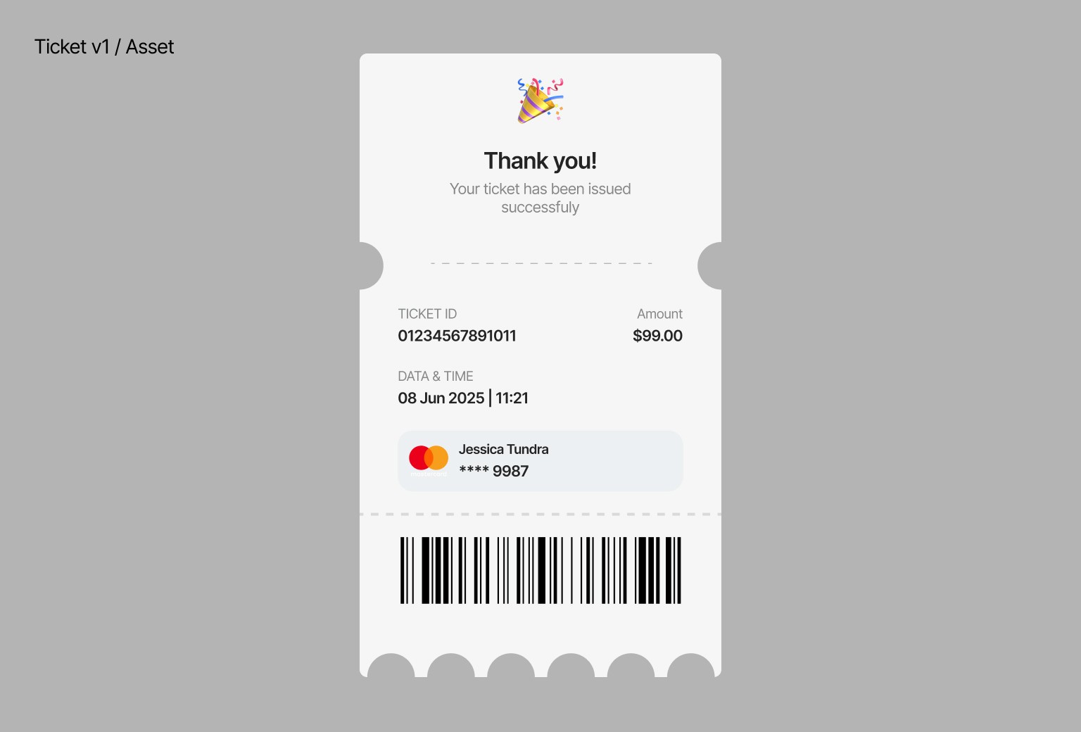 ticket asset v1