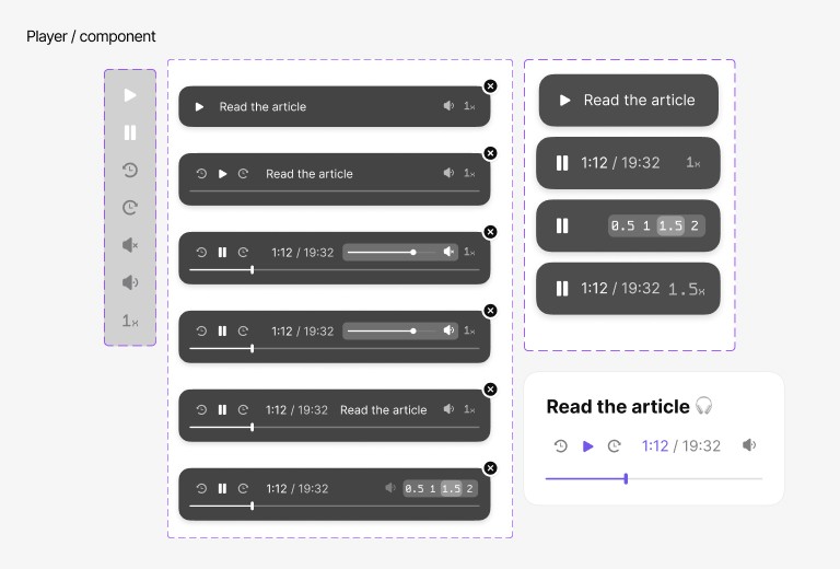 Web Player Component